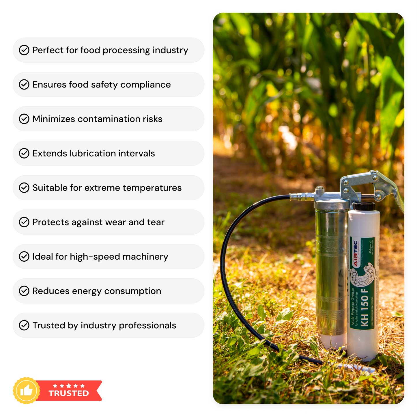AirTec Grease: KH150 Full Synthetic H1 Food Grade