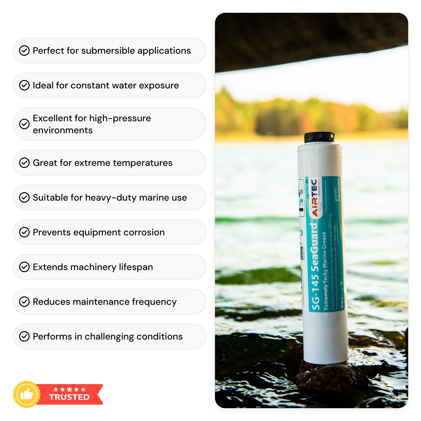 AirTec Grease: SG-145 SeaGuard Marine Grade Grease