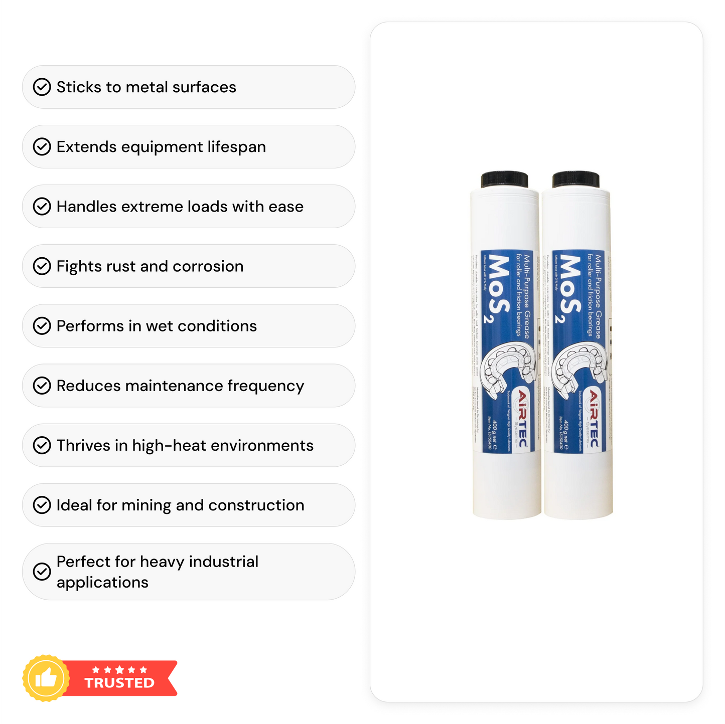 AirTec Grease: MoS2 5% Moly Grease