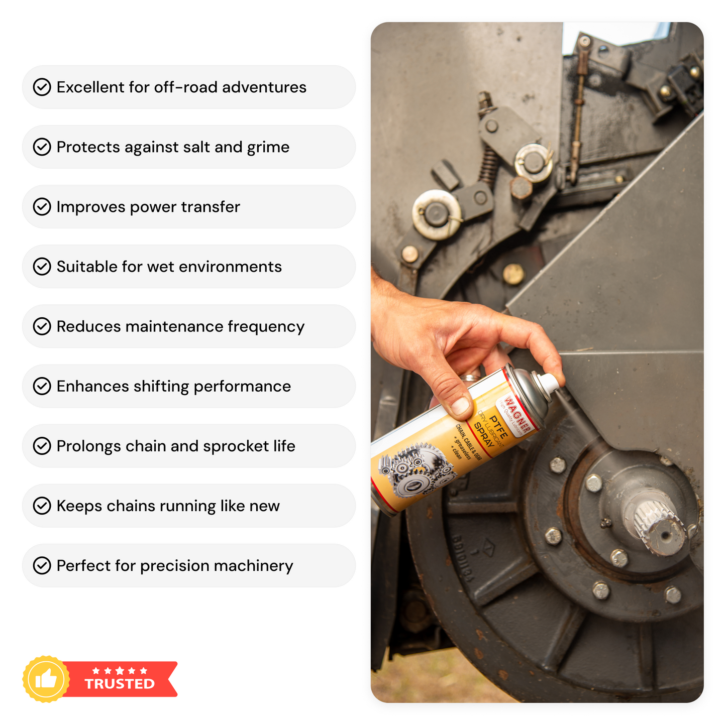 Wagner Dry Film PTFE Chain Lube