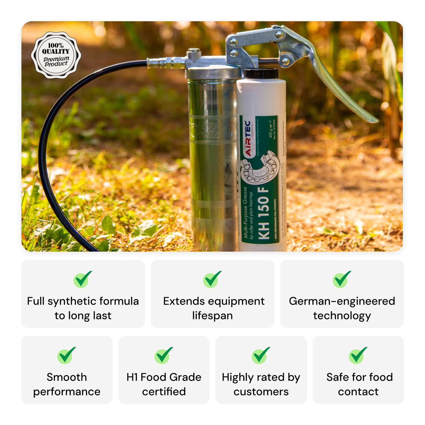 AirTec Grease: KH150 Full Synthetic H1 Food Grade