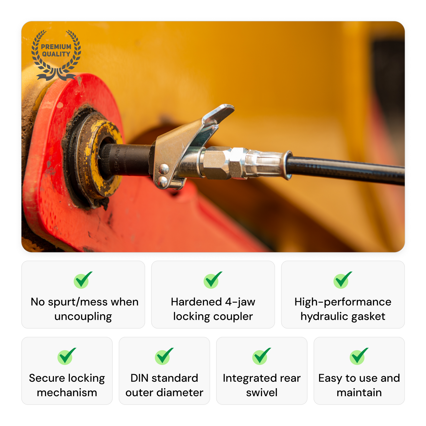 Lube Shuttle® safeLOCK: Locking Grease Coupler