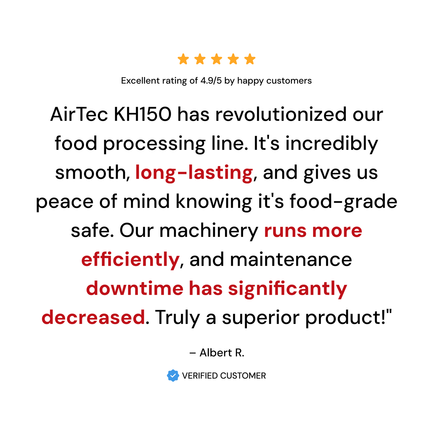 AirTec Grease: KH150 Full Synthetic H1 Food Grade