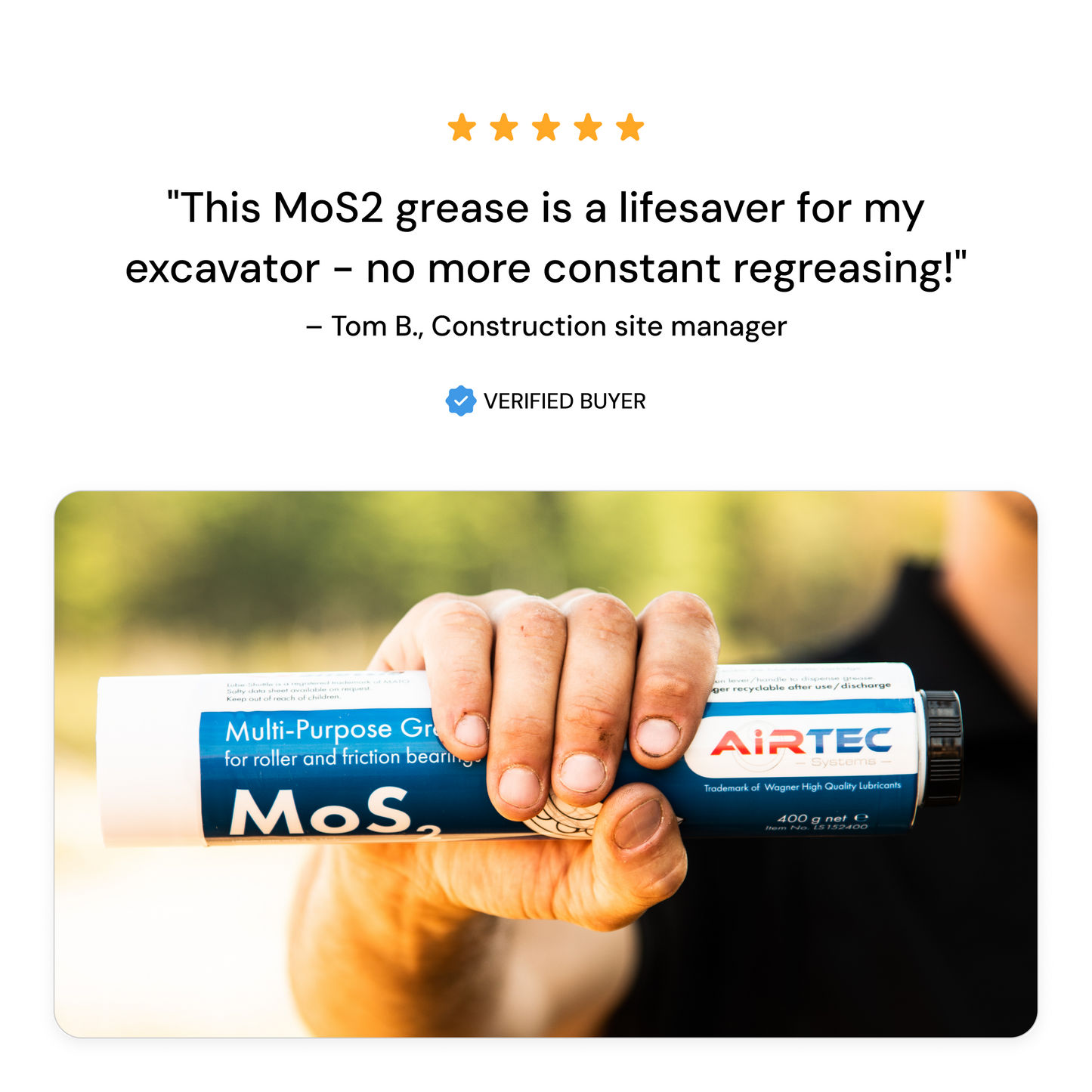 AirTec Grease: MoS2 5% Moly Grease