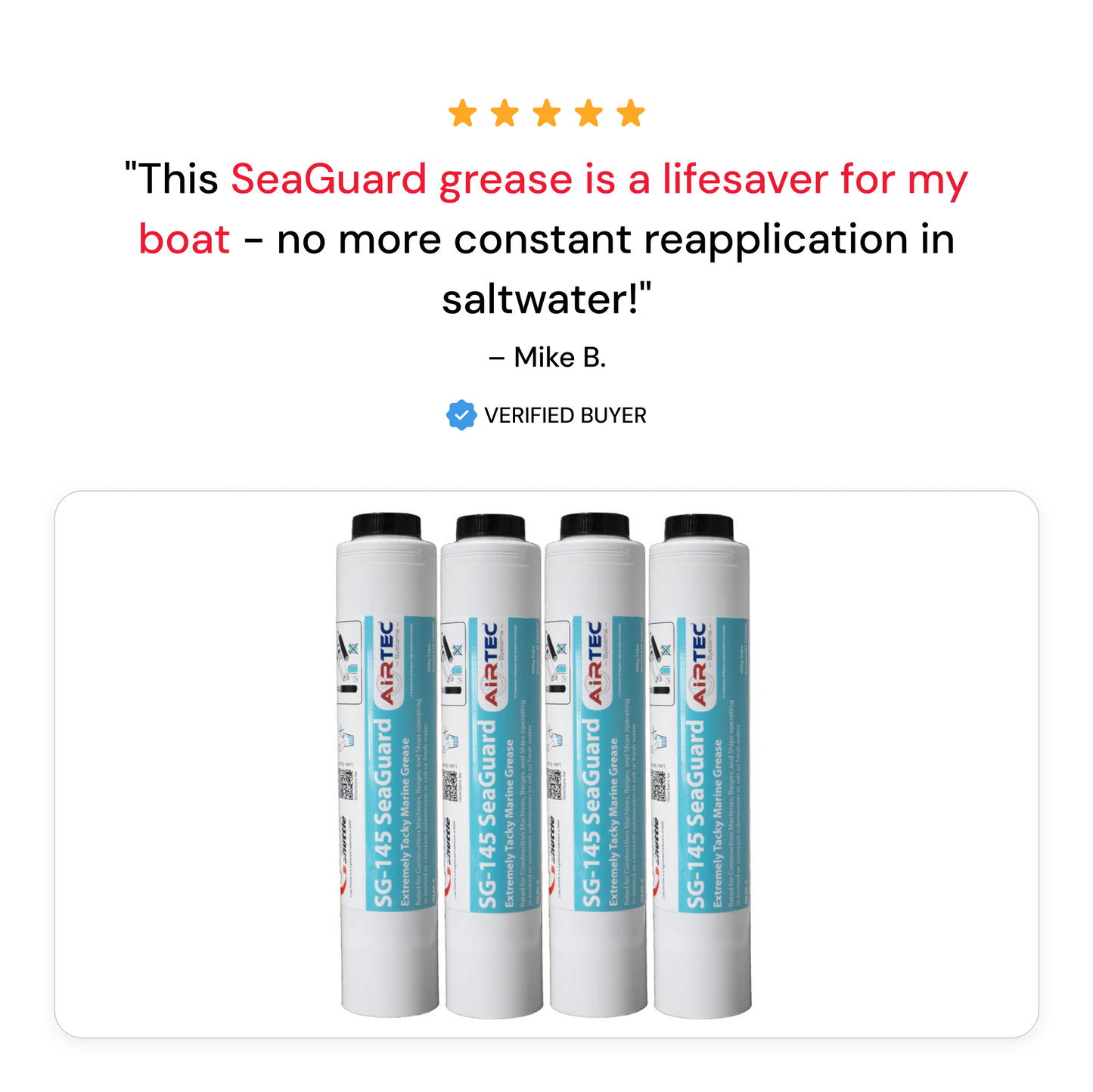 AirTec Grease: SG-145 SeaGuard Marine Grade Grease