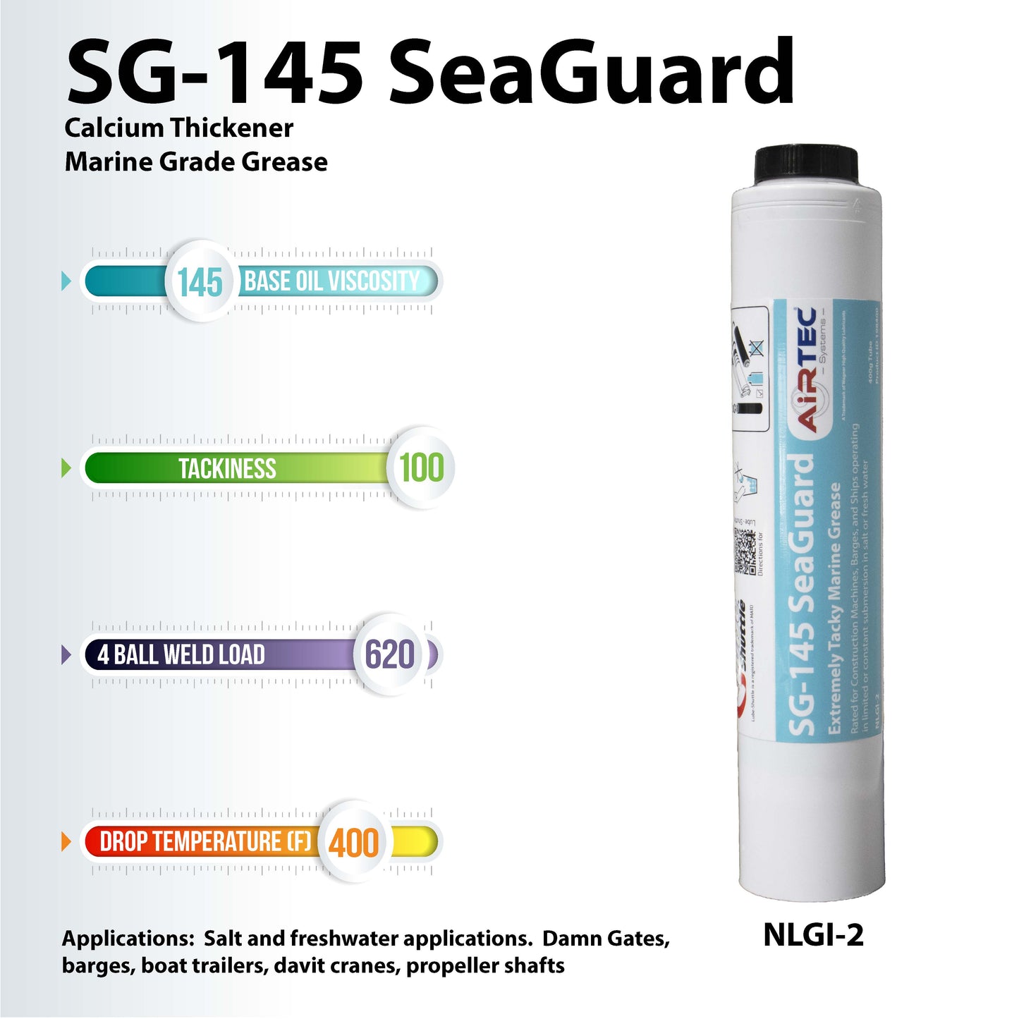 AirTec Grease: SG-145 SeaGuard Marine Grade Grease