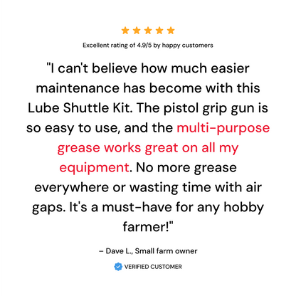 Lube Shuttle®: Hobby Farm Greasing Kit