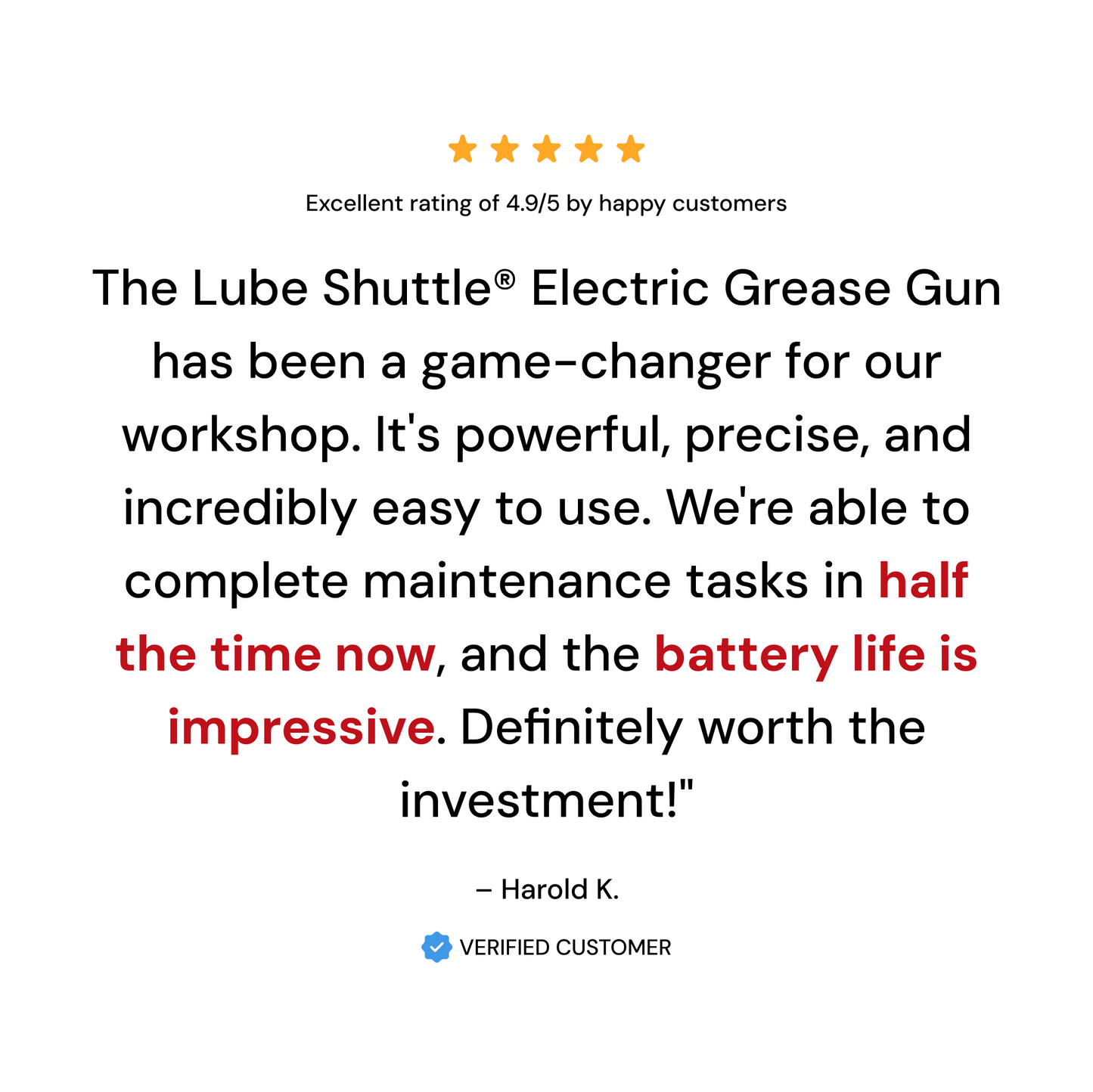 Lube-Shuttle®: Electric Grease Gun