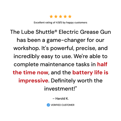 Lube-Shuttle®: Electric Grease Gun