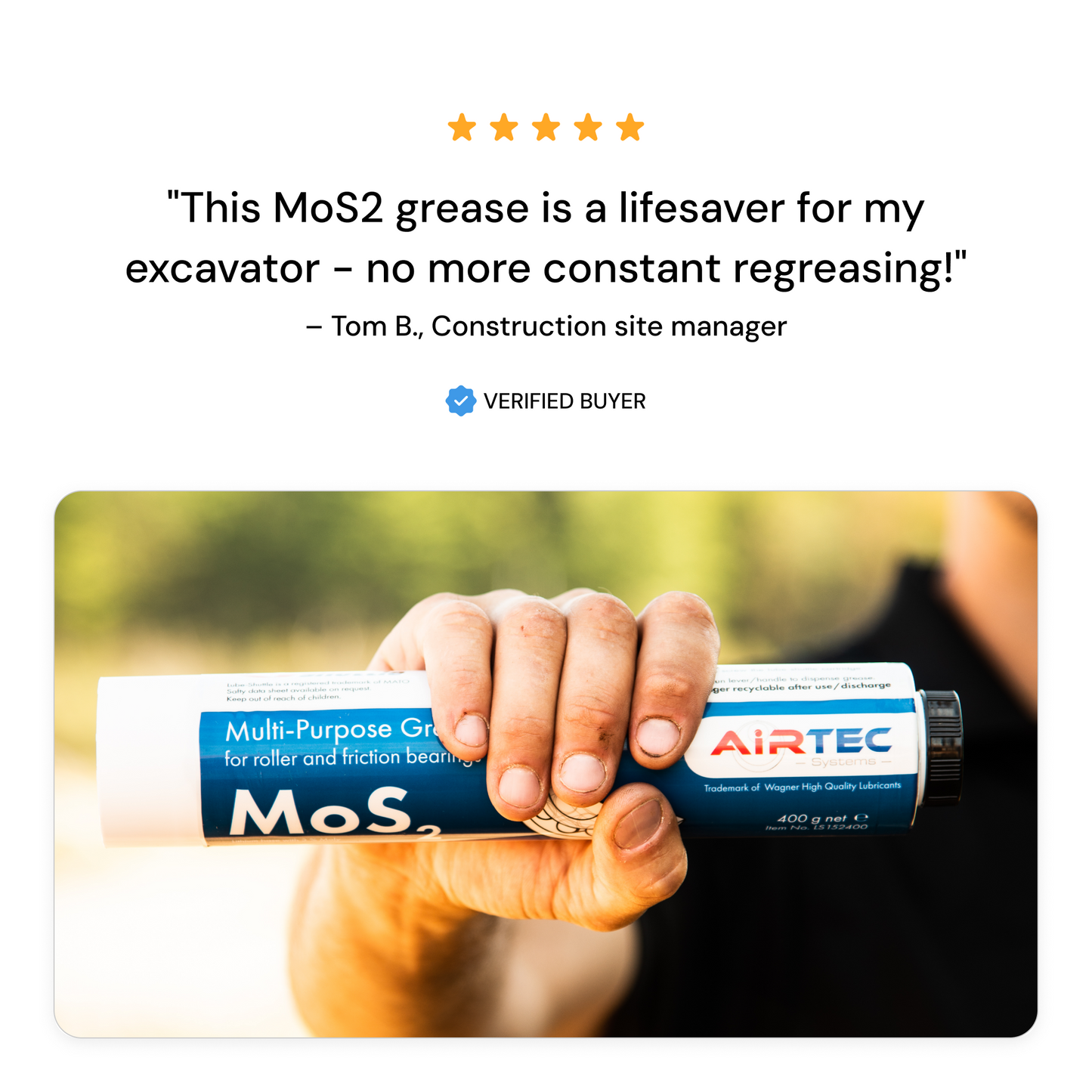 AirTec Grease: MoS2 5% Moly Grease