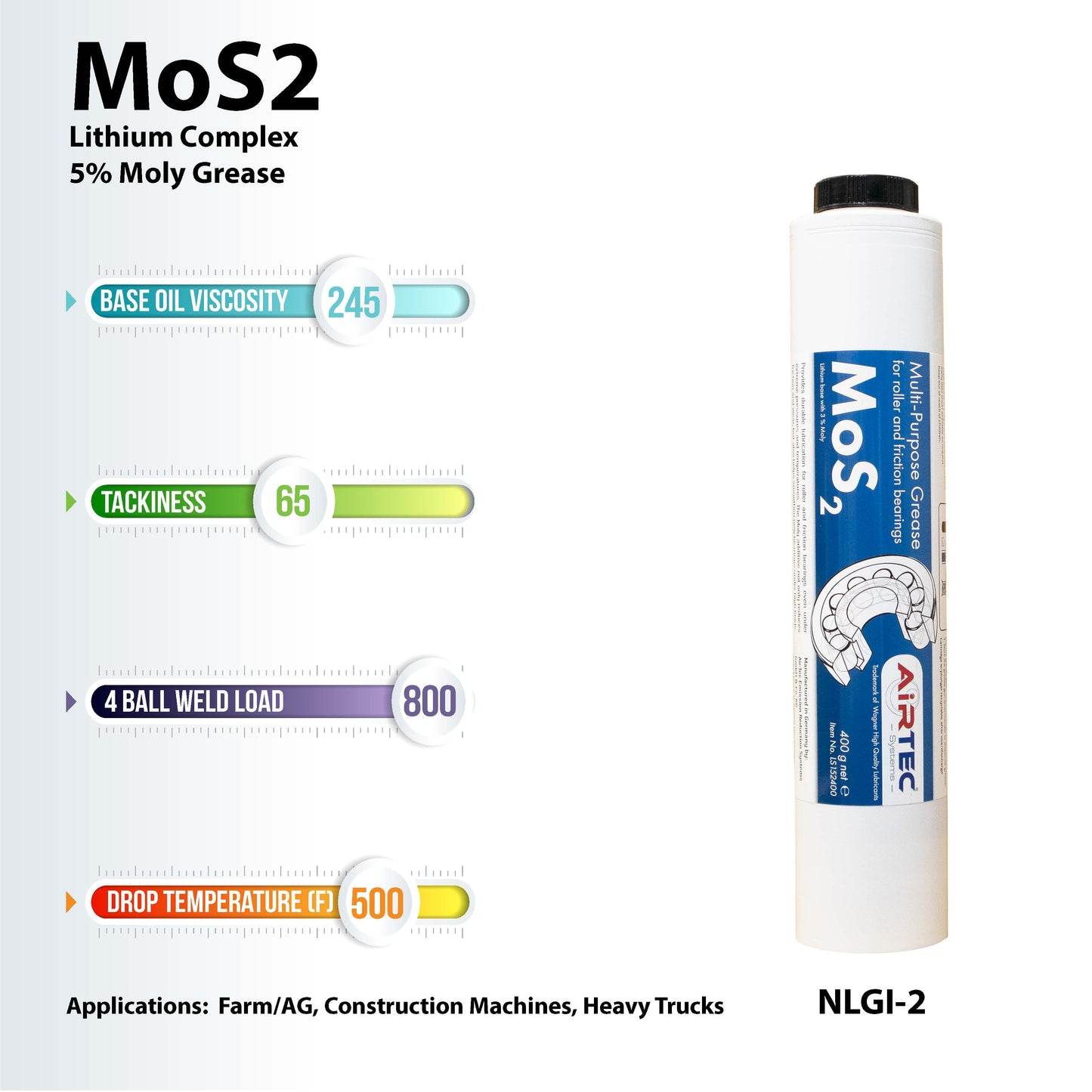 AirTec Grease: MoS2 5% Moly Grease