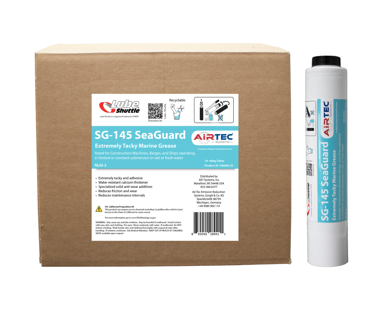 AirTec Grease:  SG-145 SeaGuard Marine Grade Grease