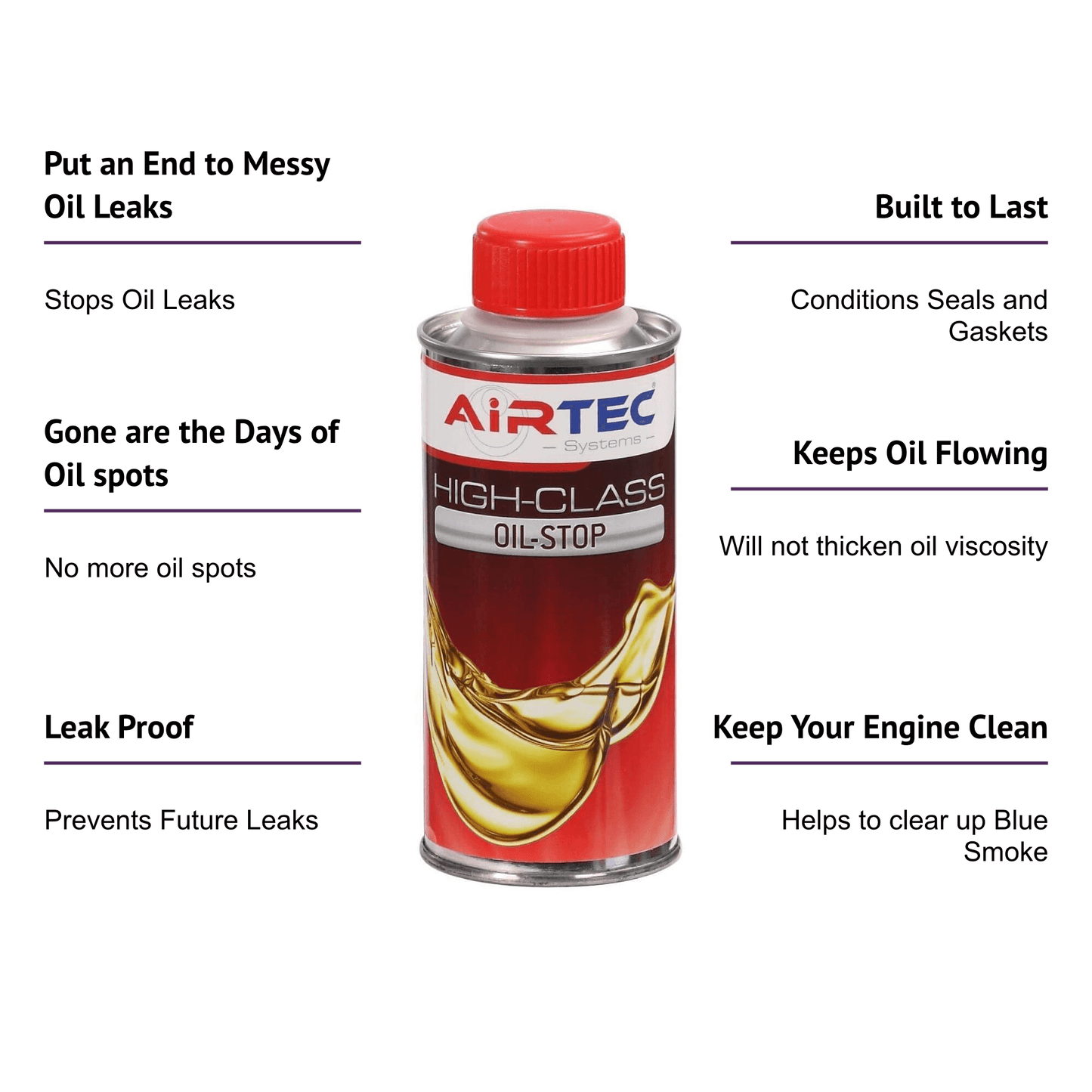 Air-Tec HIGH-CLASS Oil Stop/Stop Leak 250ml