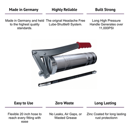 Lube-Shuttle®: Lever Grip Grease Gun